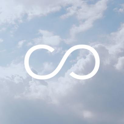 Cloudy background with the Vancouver Foundation infinity logo. Temporary replacement for Kim's headshot.